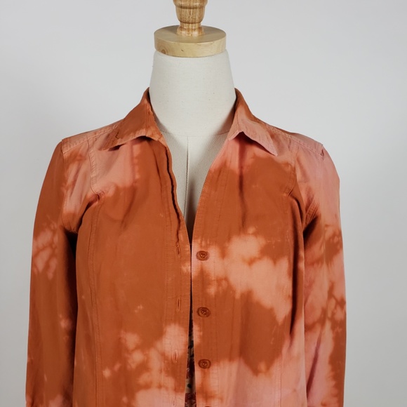 Orange Button Down Shirt - Picture 10 of 13